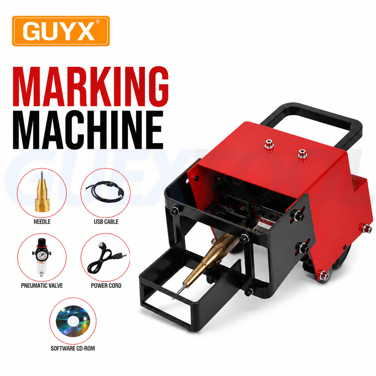 Fiber Laser Marking Machine 30W - Machine pneumatique portative de marquage par