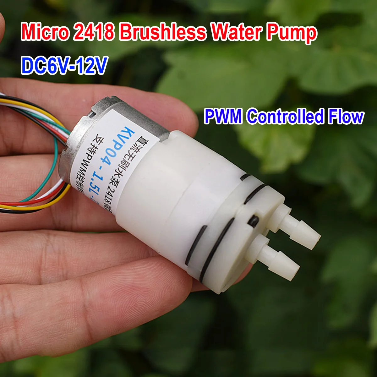 Mini Peristaltic Pump 12V - Pompe à eau sans balais auto-amorçante,
