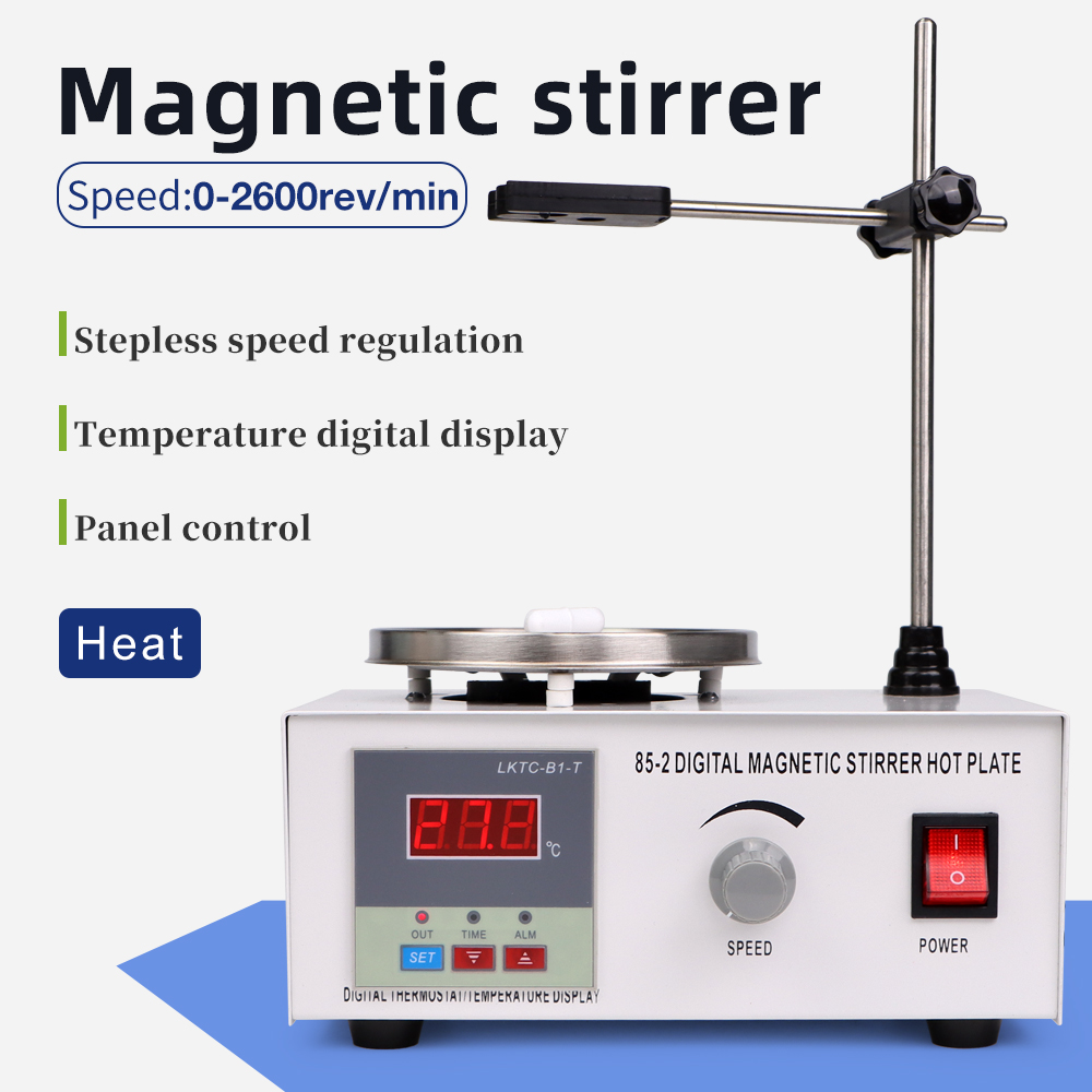 Lab Magnetic Stirrer Hot Plate - Agitateur magnétique à plaque chauffante 1L,