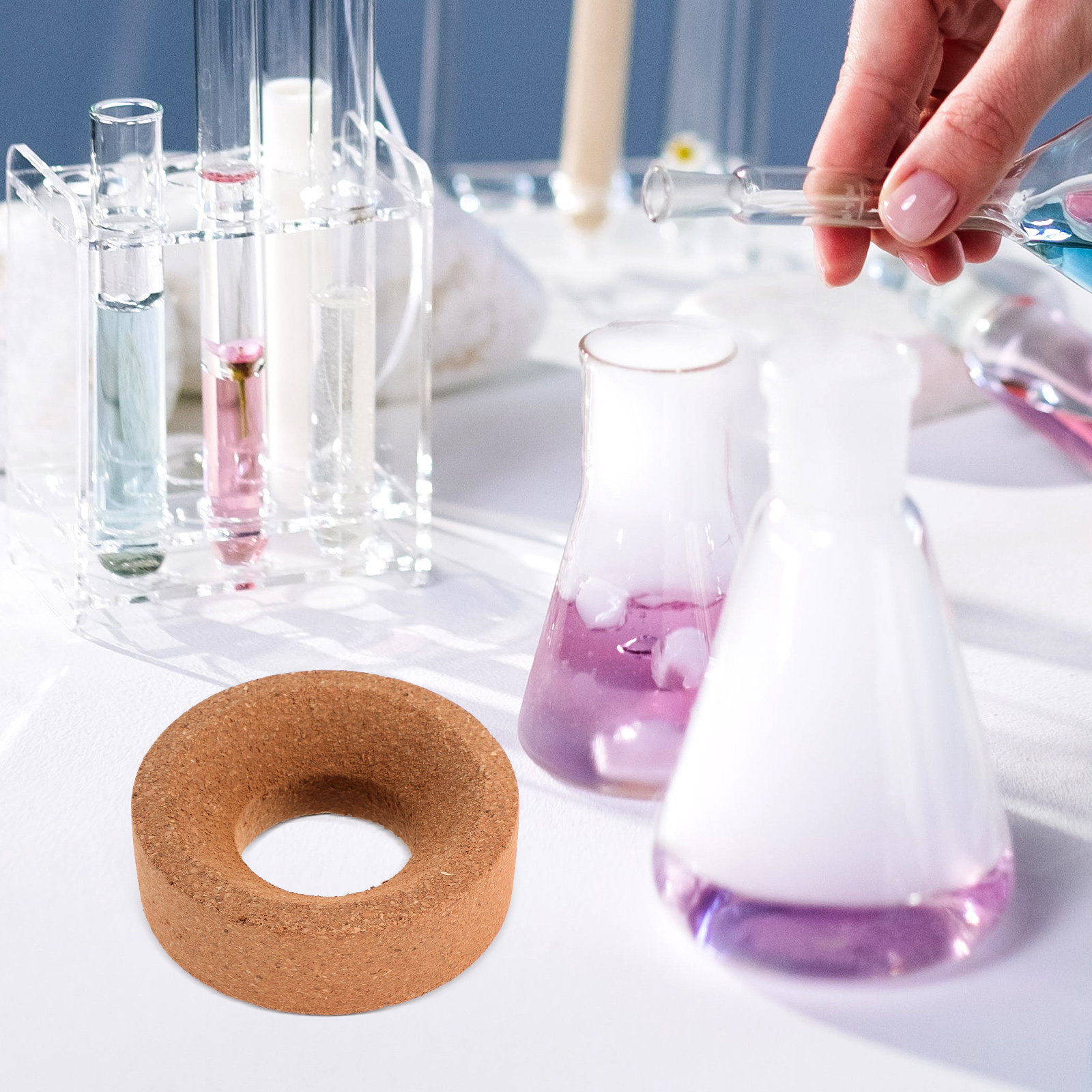 Support en liège pour flacon à - Lab Equipment avis et prix