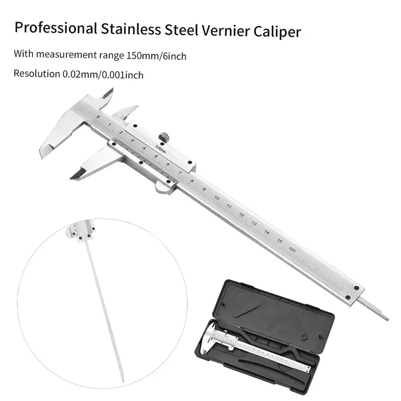 Jauge à pied à coulisse profes - Digital Caliper 150Mm Stainless Steel avis et prix