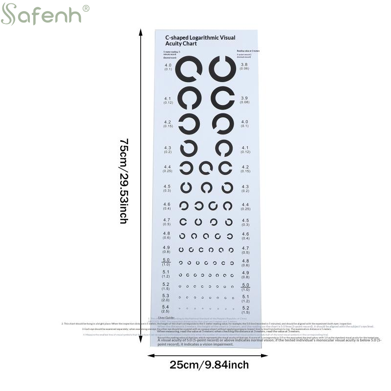 Cartes de test de vision de pr - Medical Supplies avis et prix